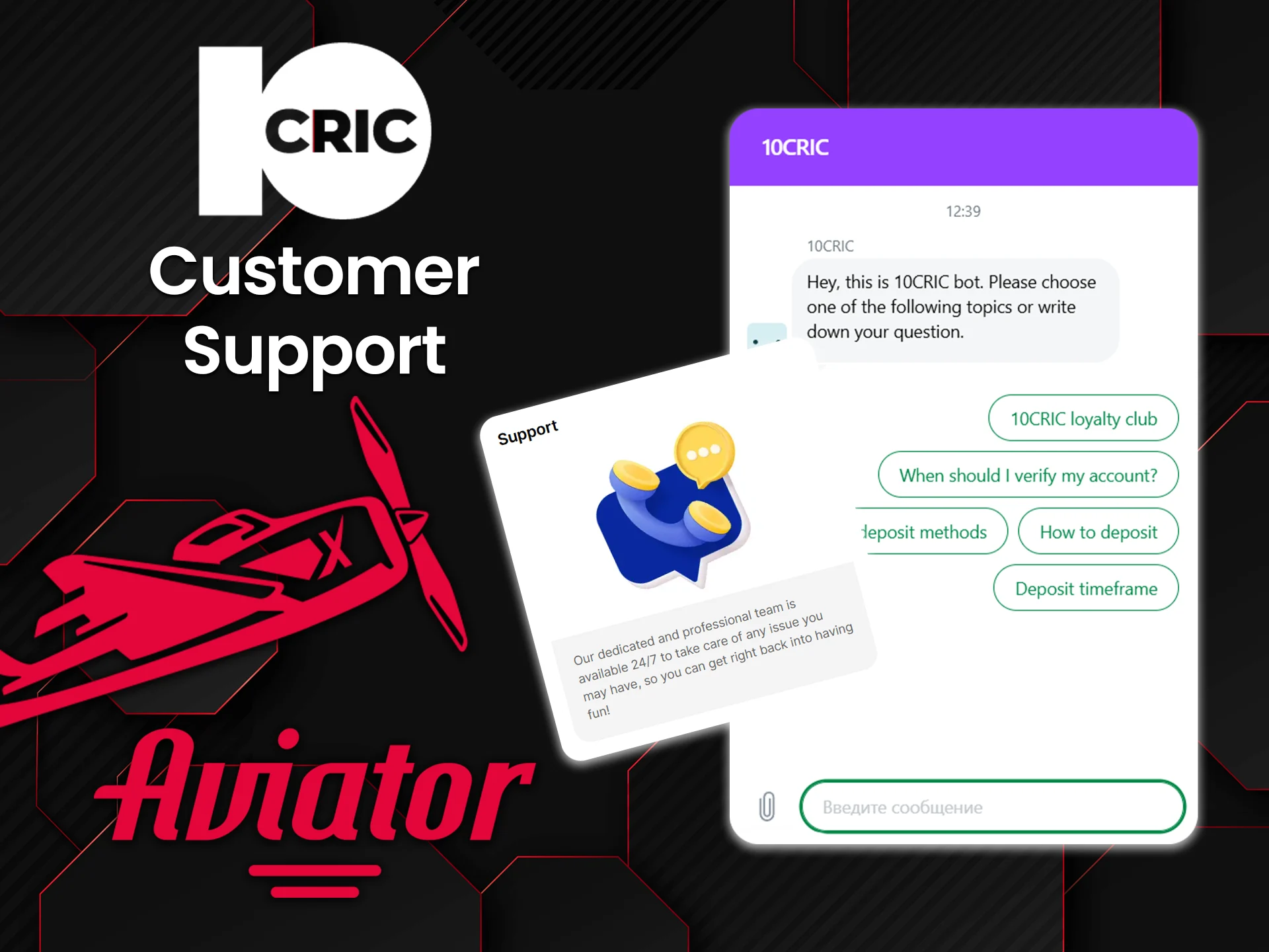 Contact the 10CRIC support team in these ways.