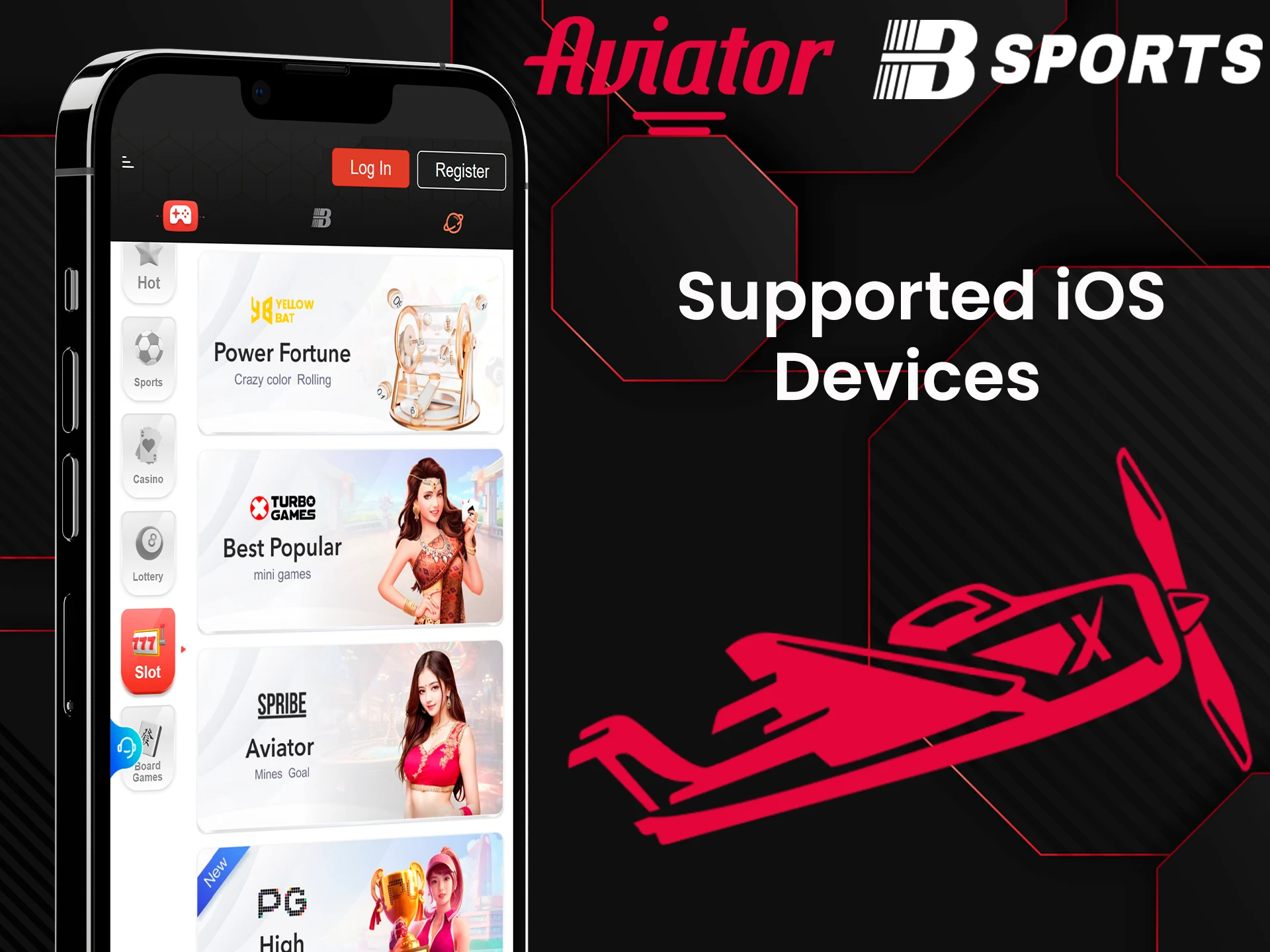 List of iOS devices supported by the Bsports app.