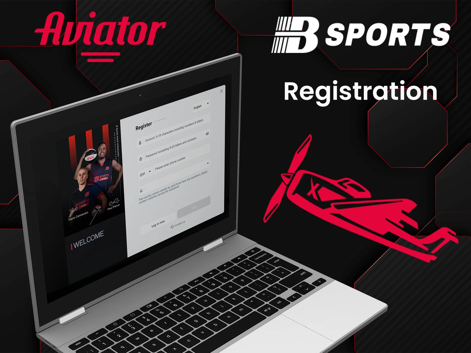 Start the registration to play Aviator on Bsports.