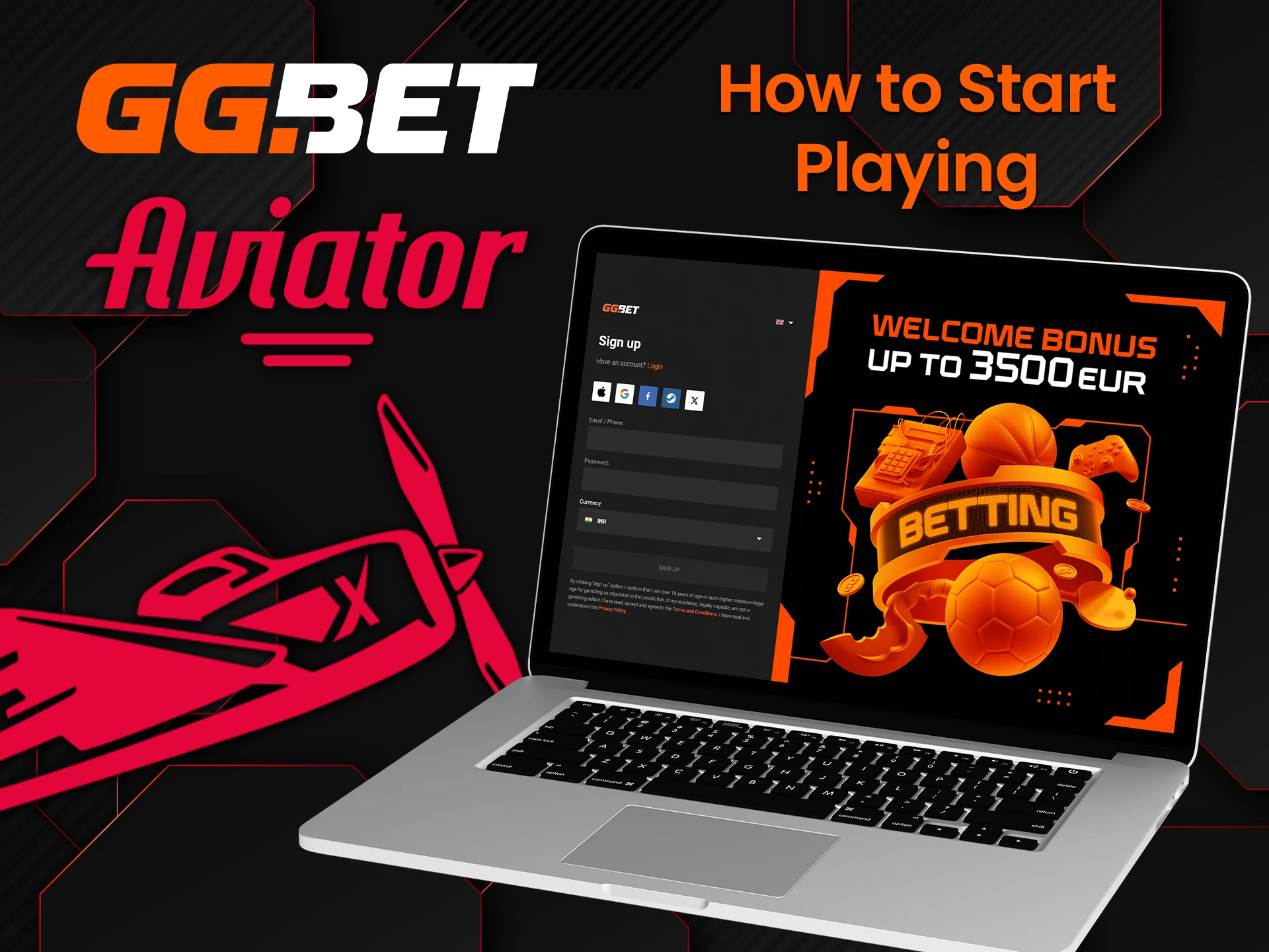 Follow the step-by-step instructions to start playing GGBet Aviator.