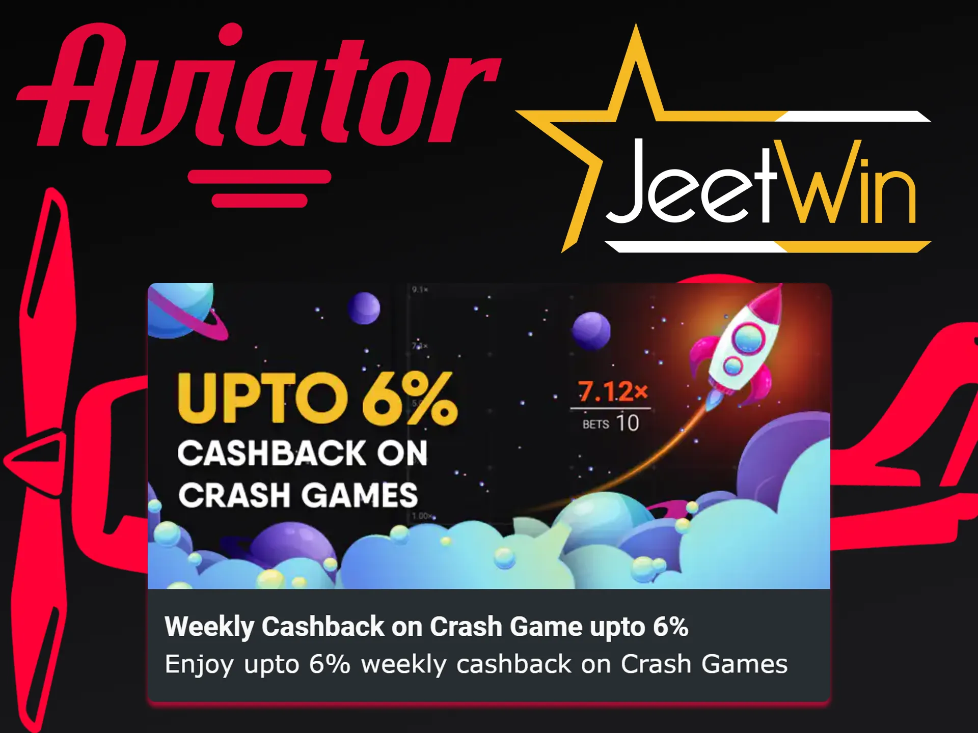 Get cashback playing Aviator on Jeetwin.