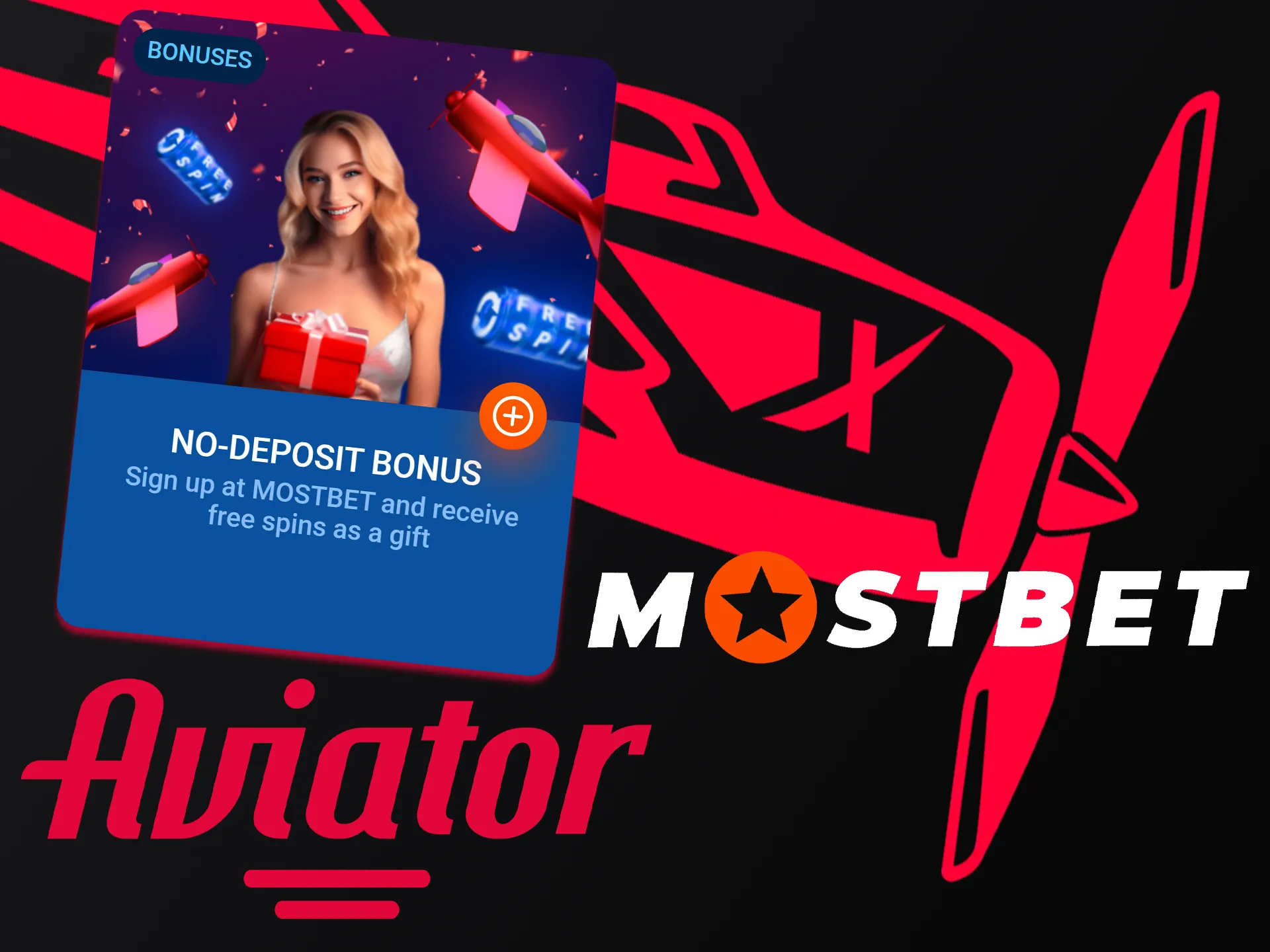 Claim your no deposit bonus to play Aviator at Mostbet.