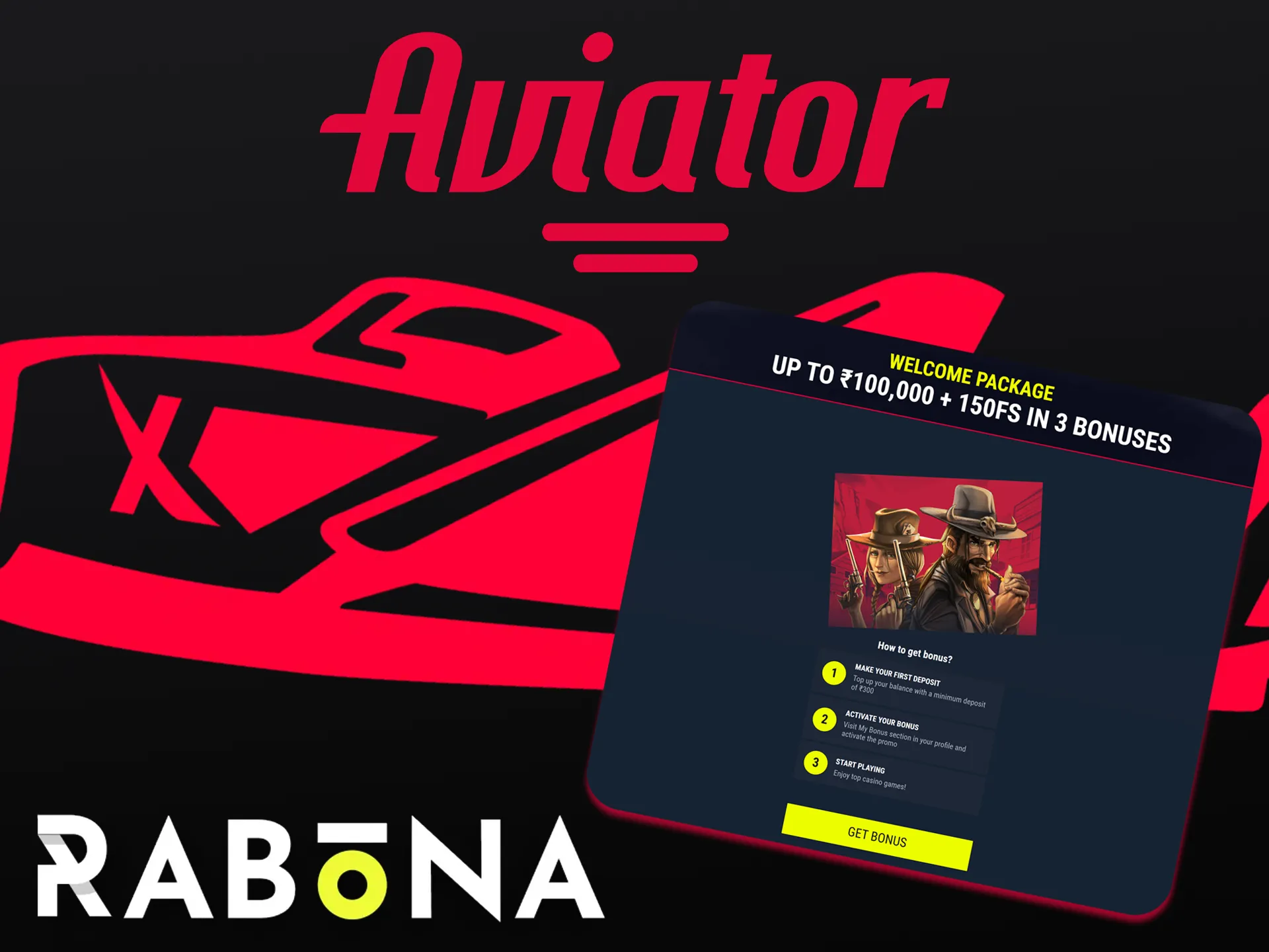 Pick up a bonus on Rabona for playing Aviator.