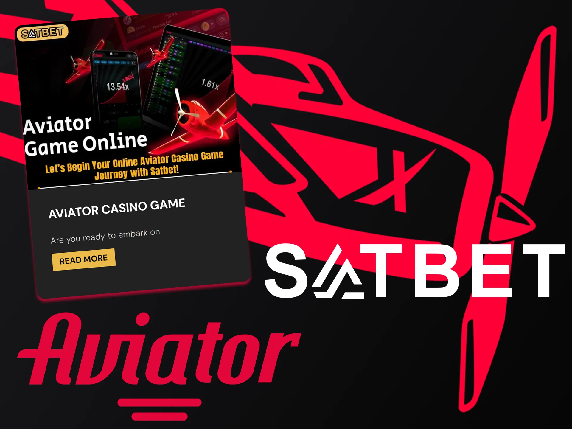 Satbet offers bonuses for playing Aviator.