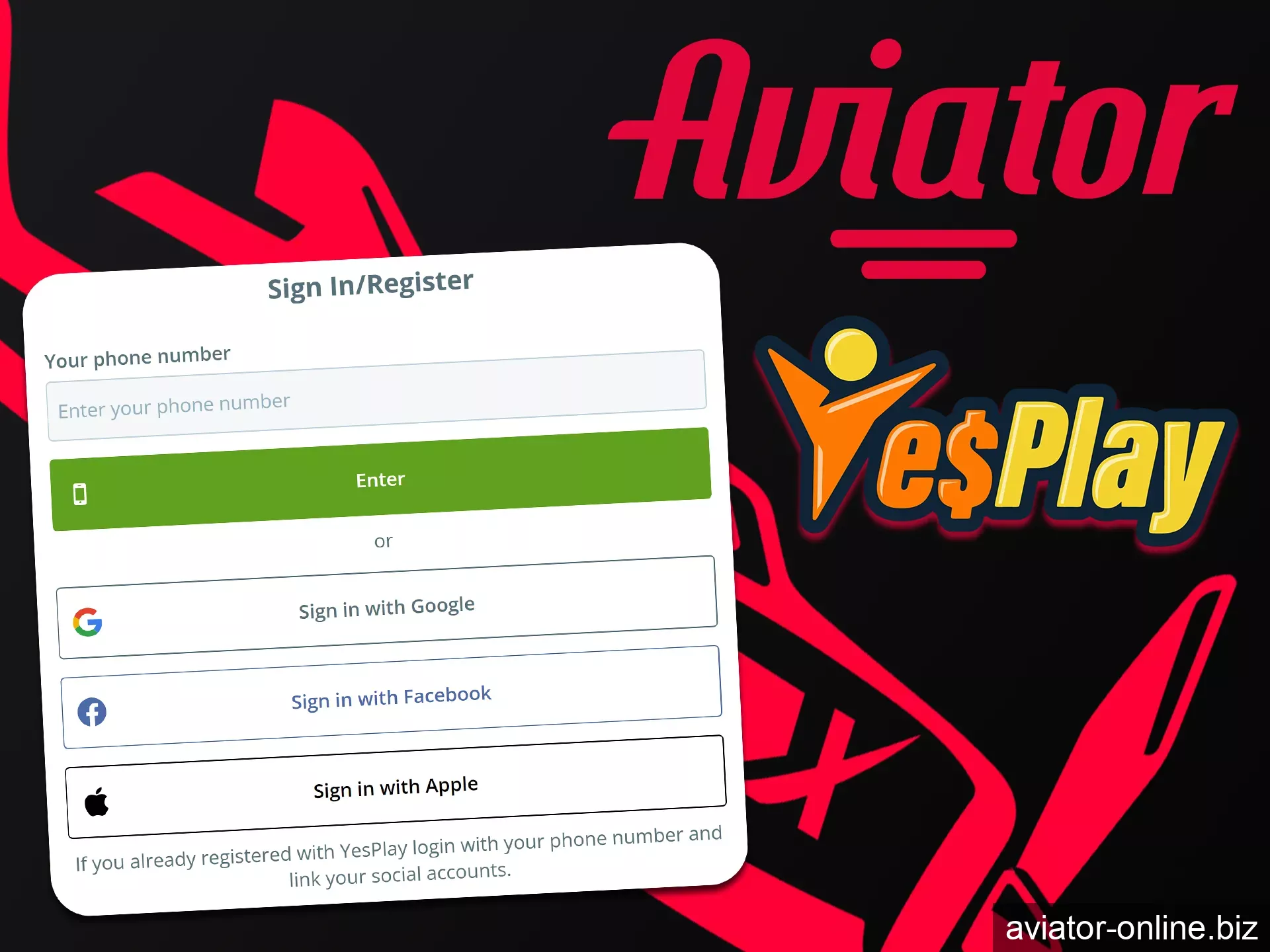 Play Avaitor at YesPlay Casino as soon as you sign up.