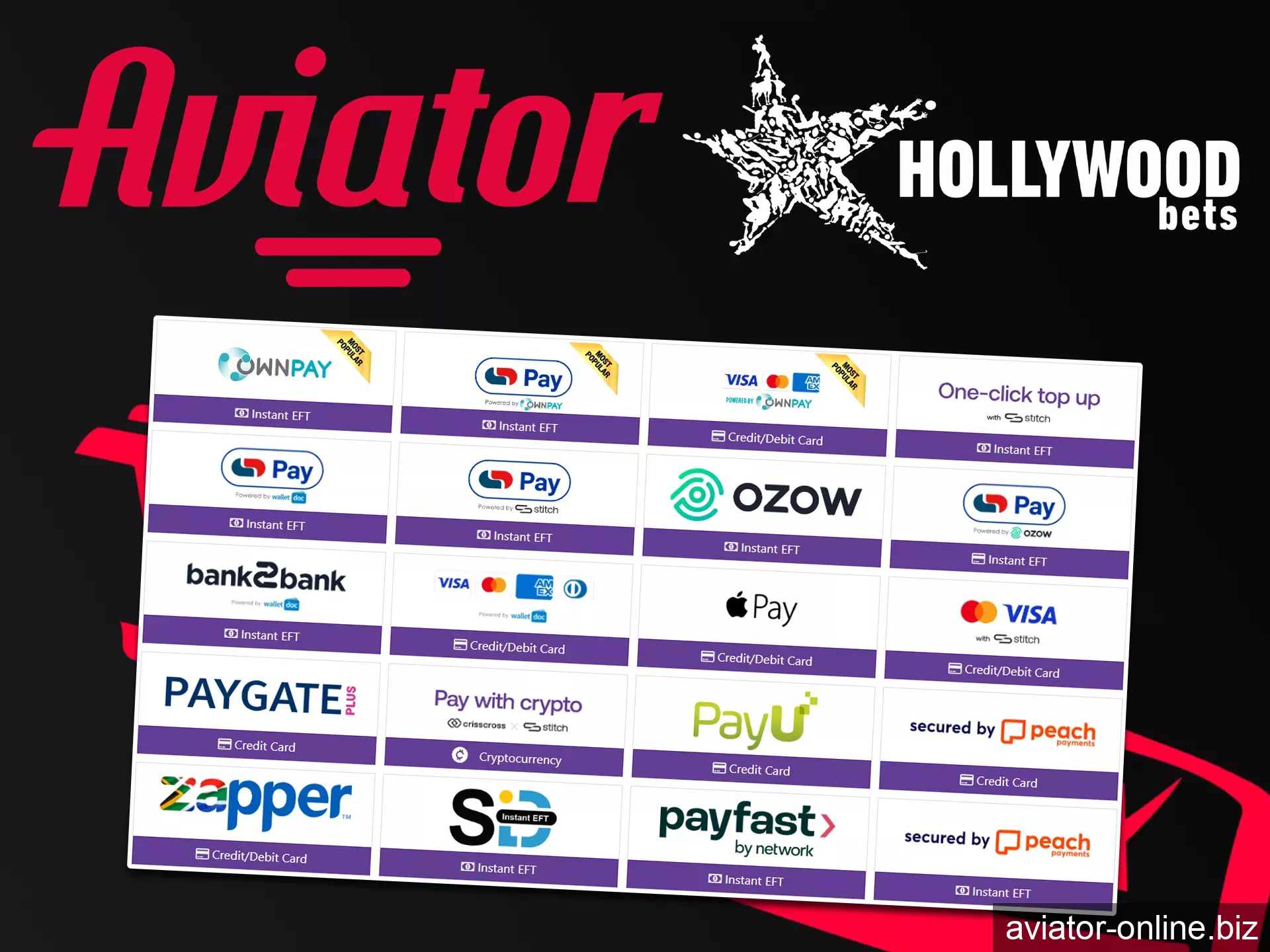 Hollywoodbets provides multiple ways to withdraw your winnings from Aviator.