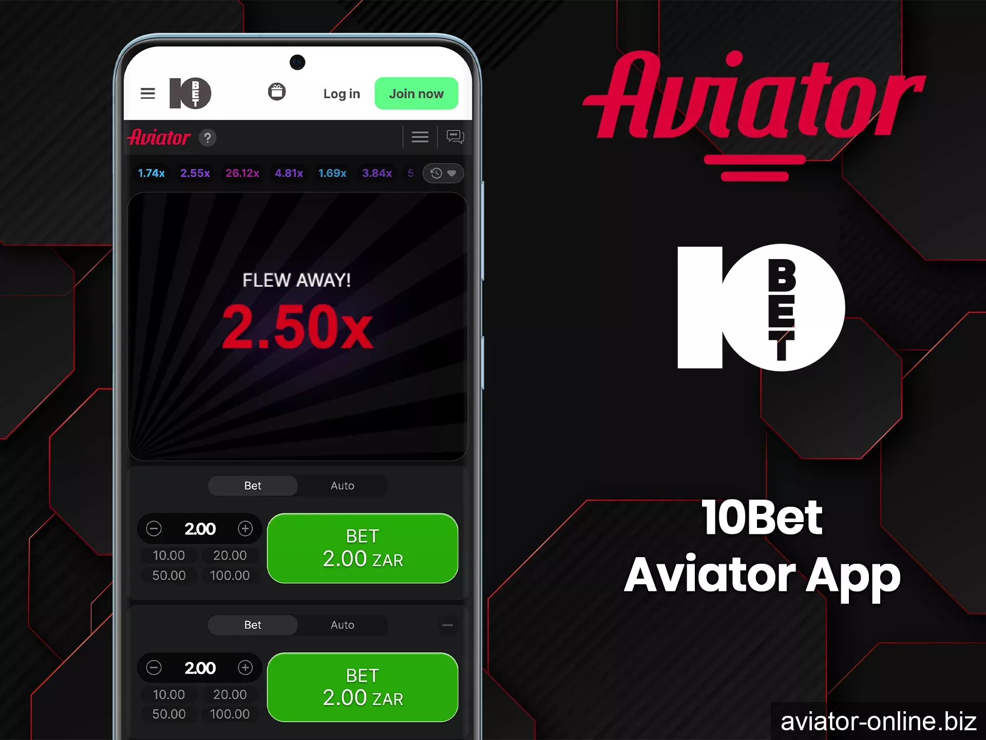 Thanks to the 10Bet app, you can play Aviator from anywhere in the world.