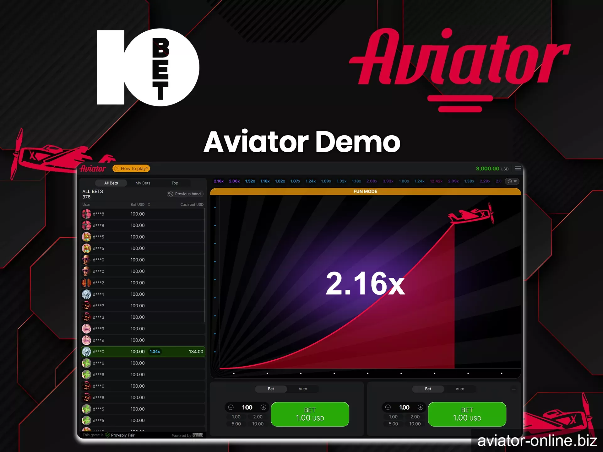 Launch the demo version of the Aviator game at 10Bet to understand the mechanics.