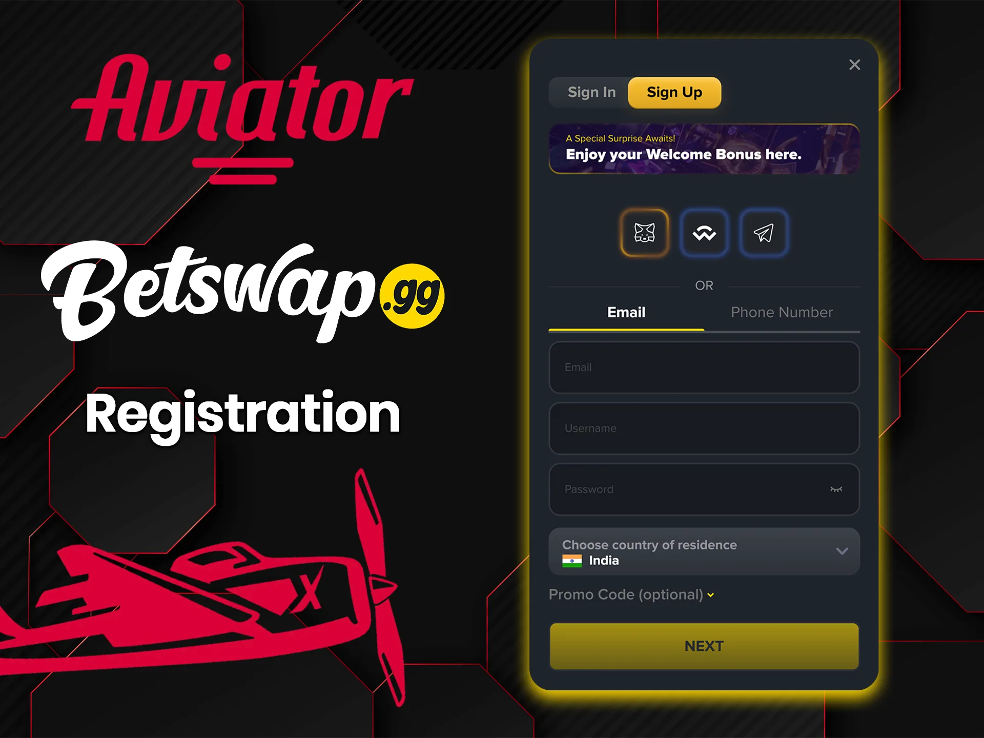 Sign up at Betswap to take flight with Aviator.