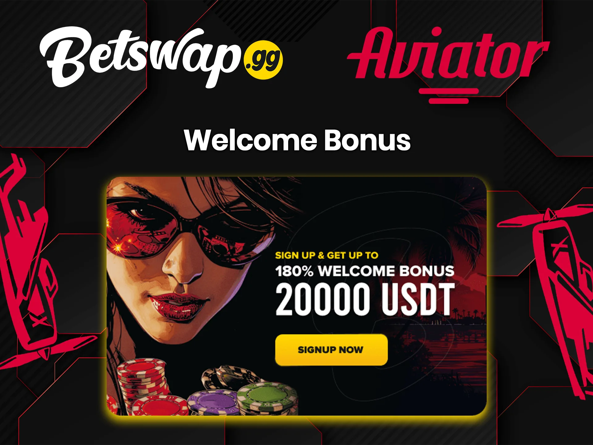 Take your Betswap welcome bonus and use it on the Aviator game.