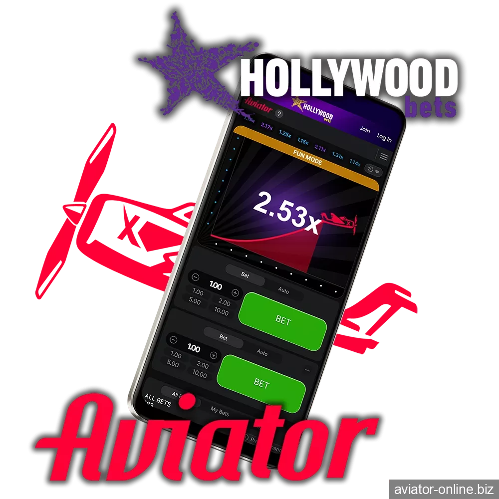 You can play Aviator from anywhere in the world via the HollywoodBets app.