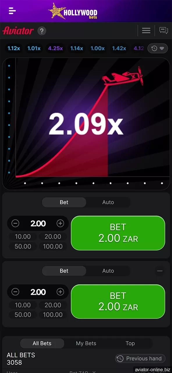 Playing Aviator on the Hollywoodbets mobile app is very convenient.