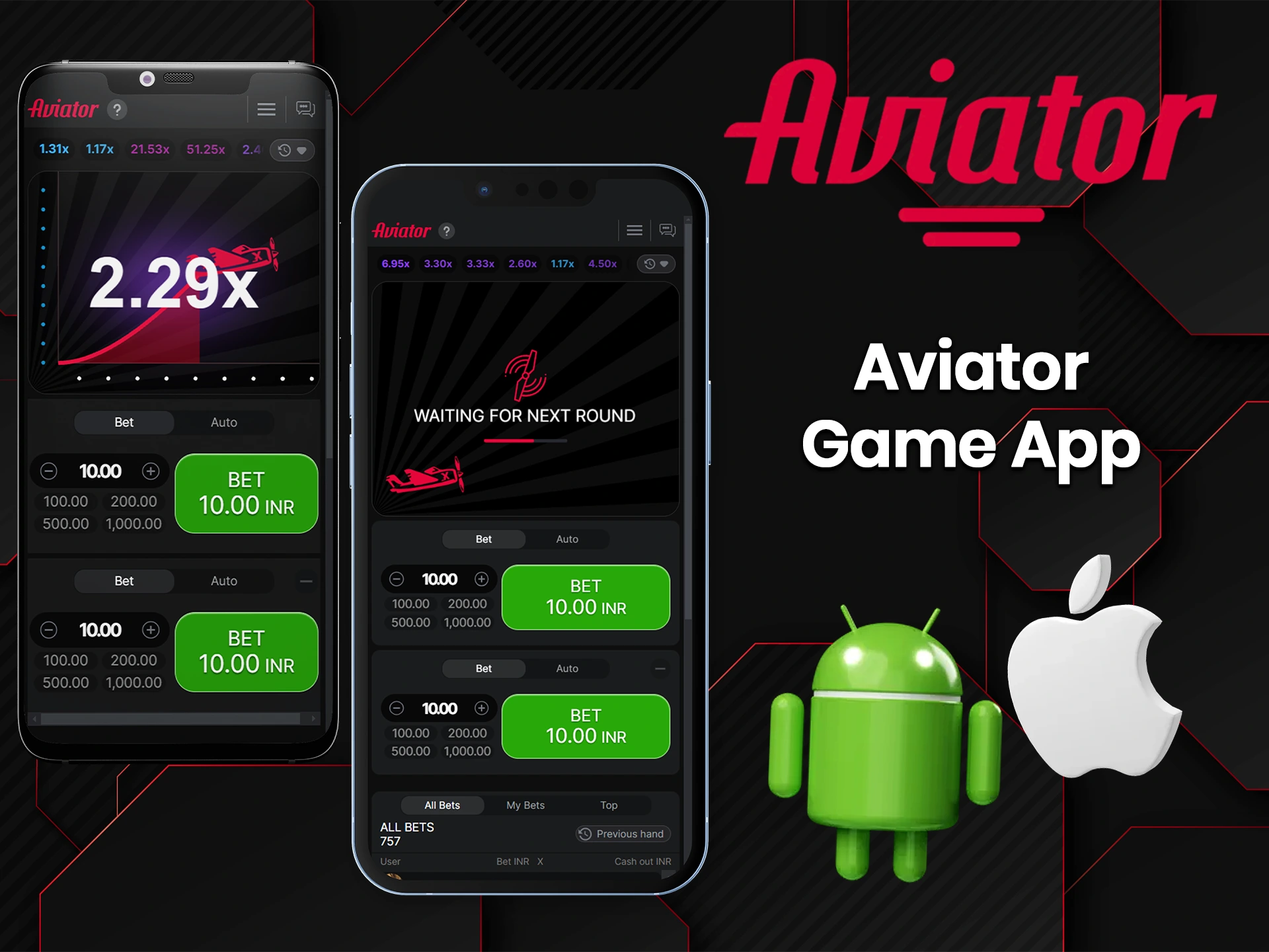 Enjoy the Aviator game on the go via mobile apps.