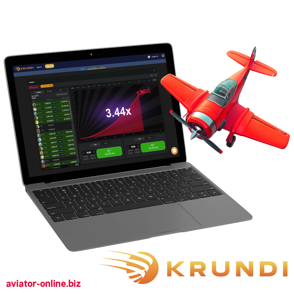 Choose Krundi to have a great time with the Aviator game.