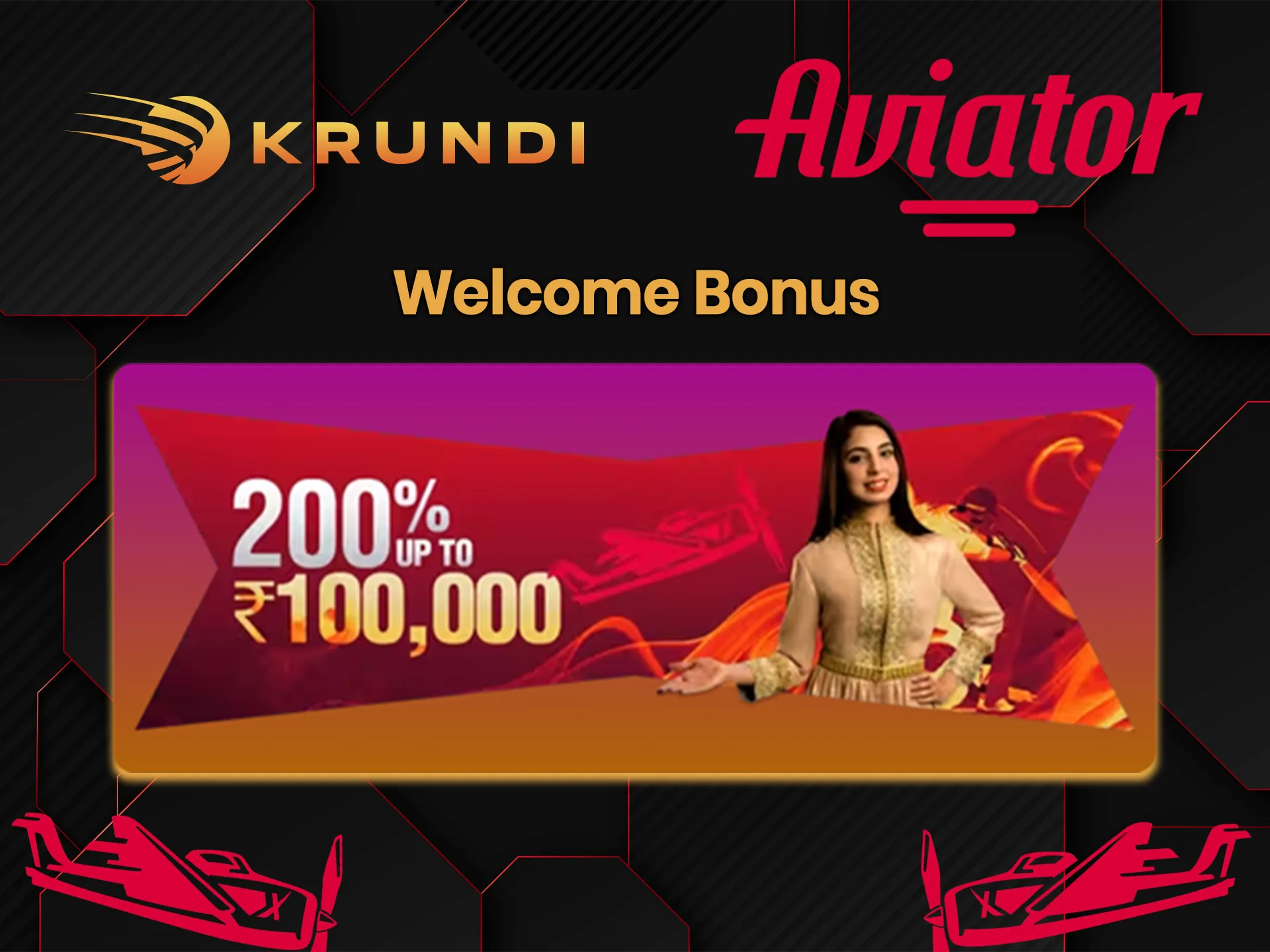 A welcome bonus from Krundi awaits new players.