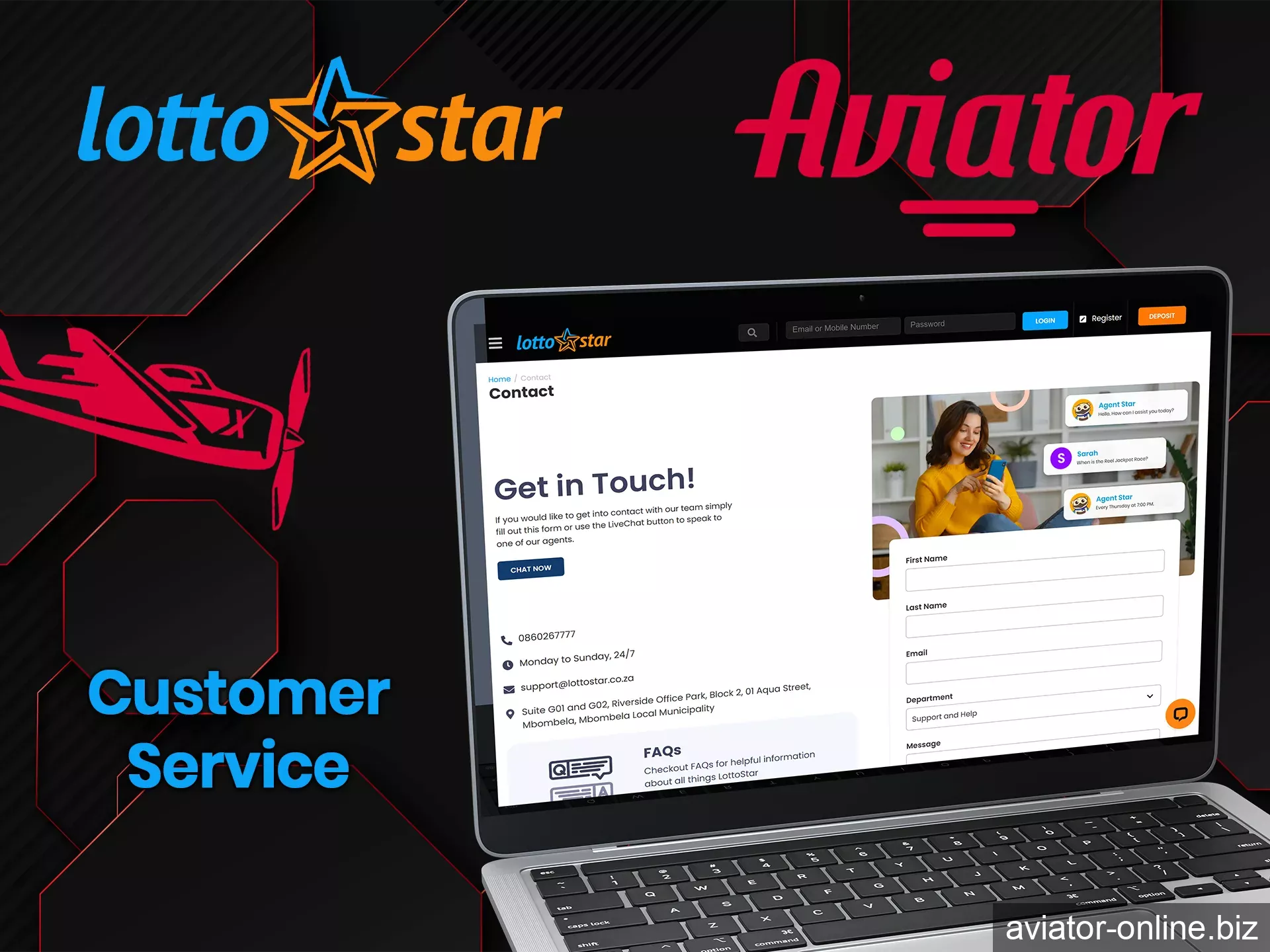 The Lottostar support team has multiple channels of communication for questions that arise.