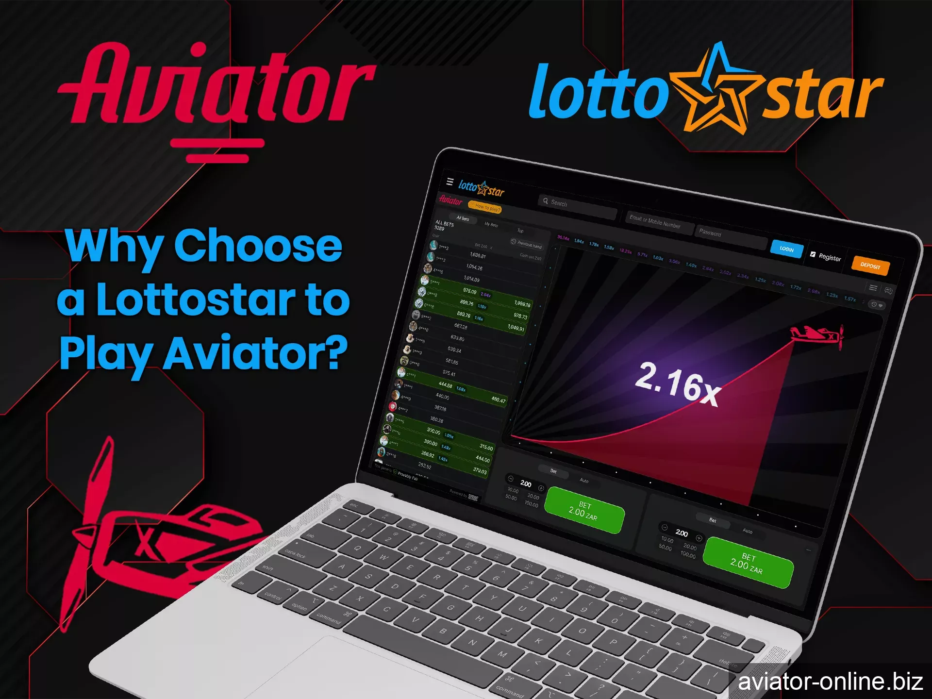 Lottostar is a convenient and secure platform to play Aviator.