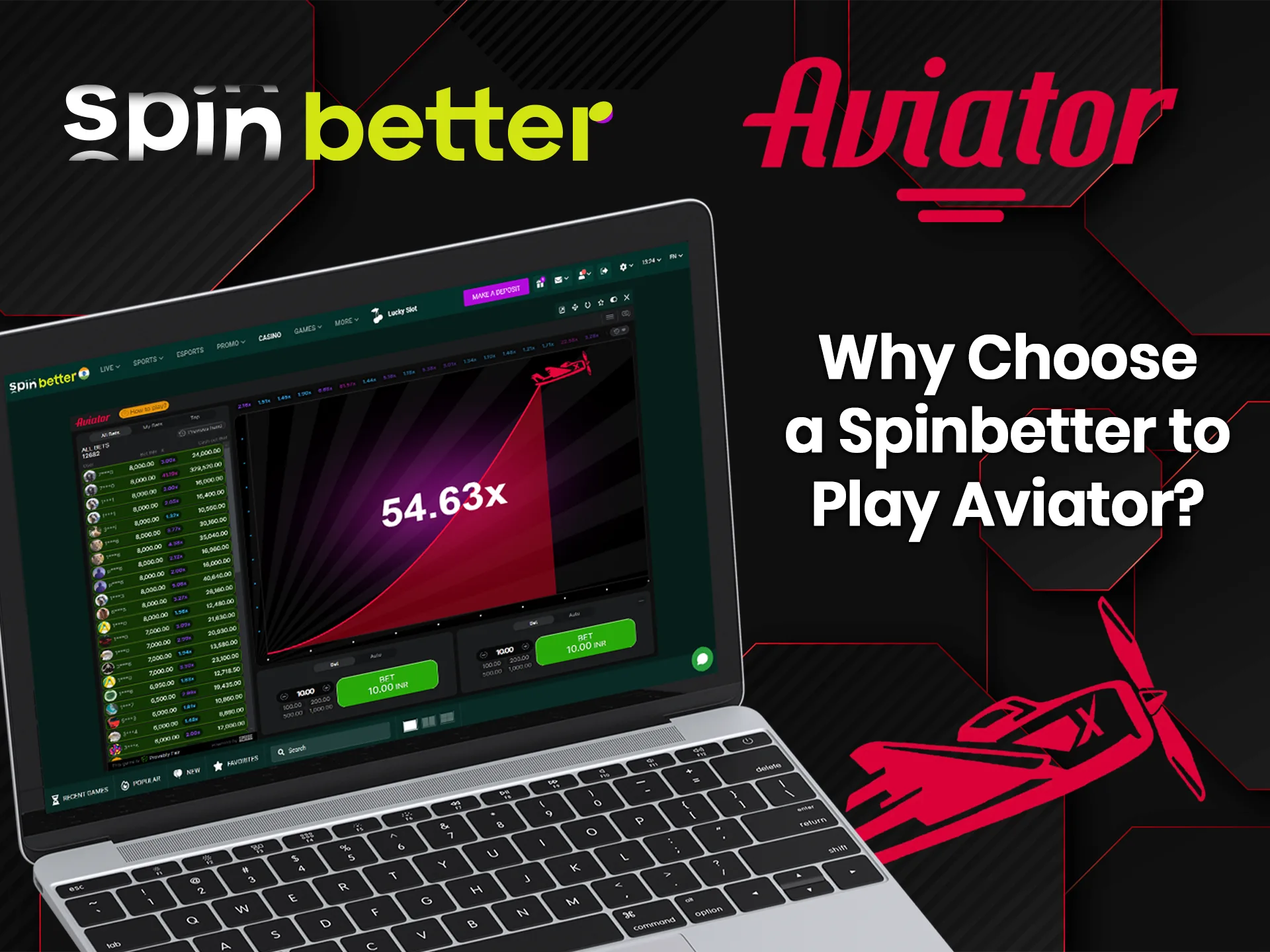 There are many reasons why people choose Spinbetter to play Aviator comfortably.