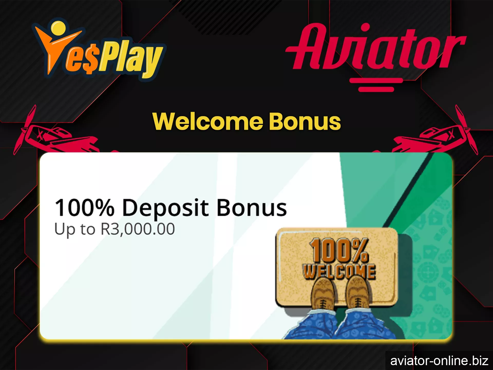 Make your first deposit at YesPlay and get your welcome bonus.