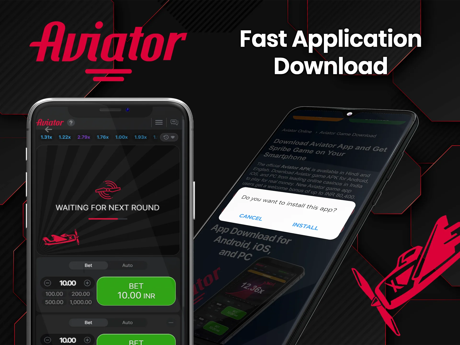 You can speed up the process of downloading Aviator App by using our link.